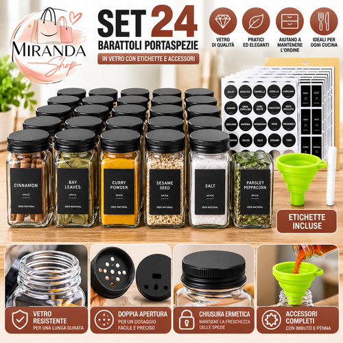 Set barattoli portaspezie - set,