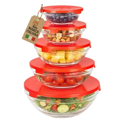 Set contenitori vetro con - set,