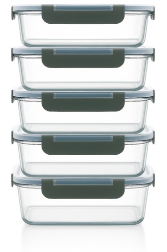 Contenitore vetro set da - in,